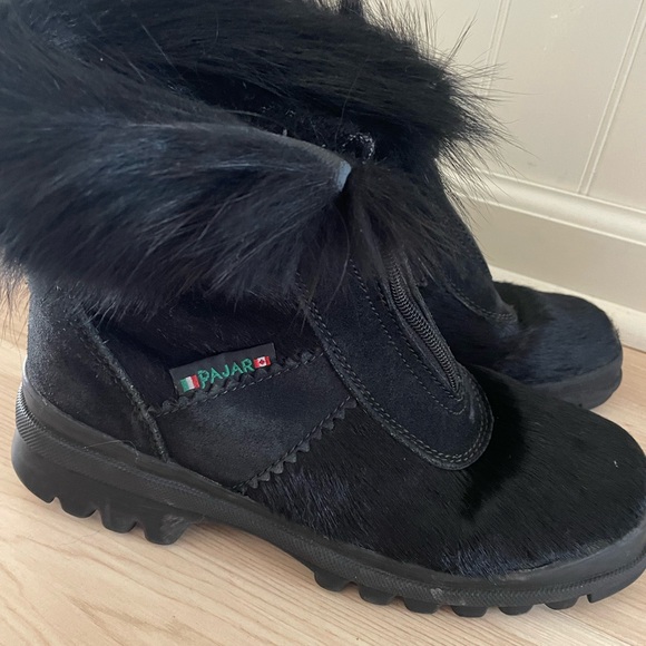 Pajar apres ski boots genuine goat fur - Picture 2 of 8